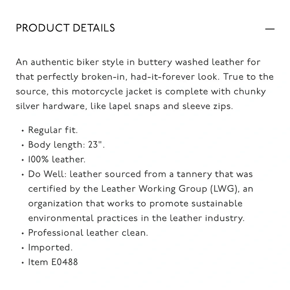 Madewell Black Leather Moto Jacket Size XL - Picture 13 of 13